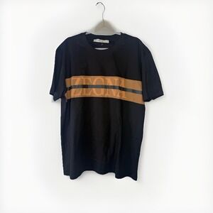 Zegna T-Shirt Mens XL Black #USETHEEXISTING Logo Graphic Short Sleeve Cotton